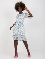 Šaty LK SK 507214 1.21 biela a modrá