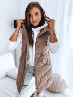 Dámská prošívaná vesta růžová Dstreet model 21966359 - FashionStreet