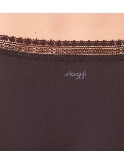 sloggi GO Ribbed R Tai C2P - BLACK - SLOGGI BLACK - SLOGGI