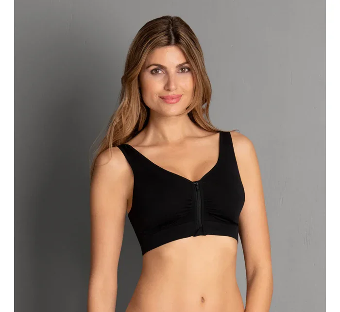 Lynn tvarovaná chirurgická podprsenka, predné zapínanie 5768X čierna - Anita Care
