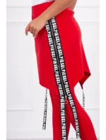 Nohavice/oblek s nápisom selfie red