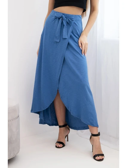 Dámska bavlnená maxi sukňa so zaväzovaním