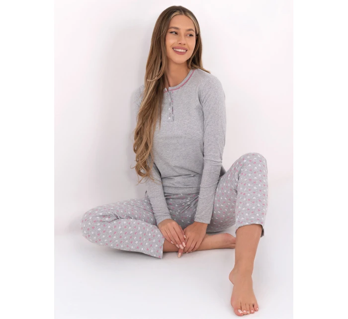 Piżama DU PI FP model 21800513 szary - FPrice