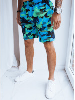 Pánske kamuflážne modro-zelené plavecké šortky Dstreet SX2383