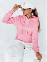 Dámská mikina BASIC s kapucí růžová model 21962140 - Dstreet