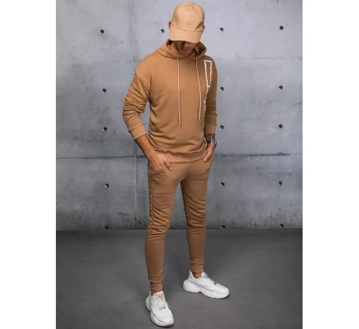 Pánská tepláková souprava velbloudí barvy Dstreet model 21967451 - FashionStreet