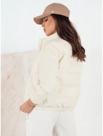 Dámska prešívaná prechodná bunda SALECA ecru FashionStreet TY4252