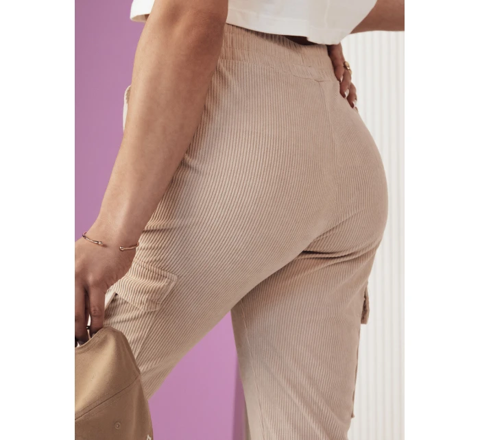 Dámské tepláky beige Dstreet model 21975733 - FashionStreet Dámské tepláky beige Dstreet model 21975733 - FashionStreet