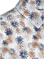 Pánská bílá košile s květinami Dstreet model 21989379 - FashionStreet