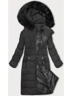 Dámska zimná bunda v grafitovej farbe s kapucňou J Style (16M9126-105) Dámska zimná bunda v grafitovej farbe s kapucňou J Style (16M9126-105)