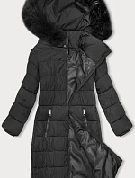 Dámska zimná bunda s kapucňou J Style graphite (16M9126-105)