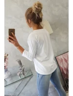 Blúzka s potlačou Superior biela