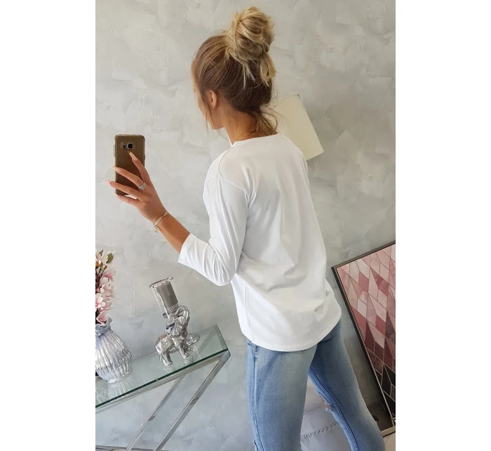 Blúzka s potlačou Superior biela