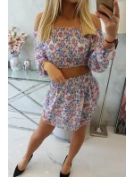 Béžová květinová sada