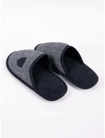 Pánské pantofle model 20536142 Černá s šedou - Yoclub