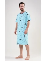 Pánská noční košile s krátkým rukávem model 17843969 - Vienetta MAN Pánská noční košile s krátkým rukávem model 17843969 - Vienetta MAN