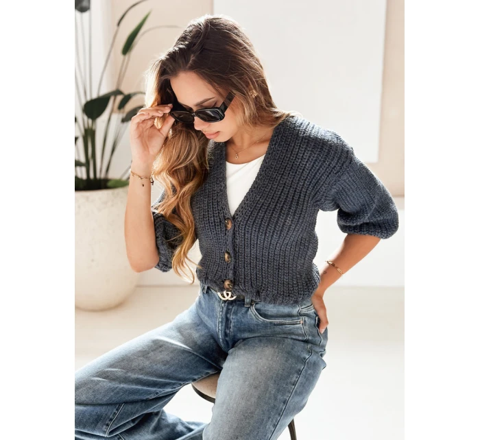 Dámsky sveter NUTI modrý FashionStreet MY1675