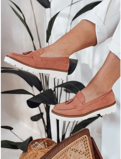 Dámské ažurové mokasíny pink Dstreet model 21984189 - FashionStreet Dámské ažurové mokasíny pink Dstreet model 21984189 - FashionStreet