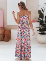 FLOWMISS biele kvetinové maxi šaty FashionStreet EY2628