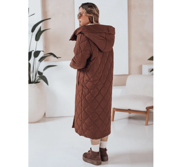 Dámská zimní bunda prošívaná hnědá Dstreet model 21990478 - FashionStreet