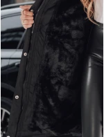 Dámská zimní bunda parka s kožešinou černá Dstreet model 21991646 - FashionStreet