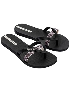 Ipanema Women's Kirei Fashion Pohodlné čierne žabky pre ženy na pláž