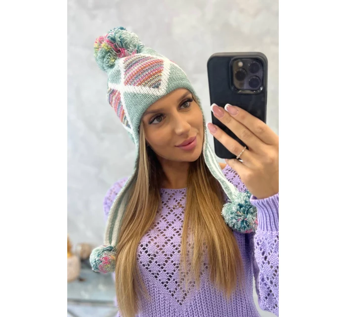 Dámska klapka na uši Eunika K322 mint