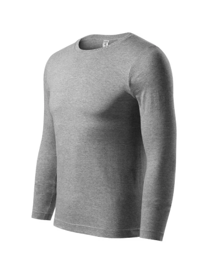 Tričko Progress LS unisex tmavo šedé