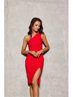 Večerné šaty SUK0406 červené - Roco Fashion