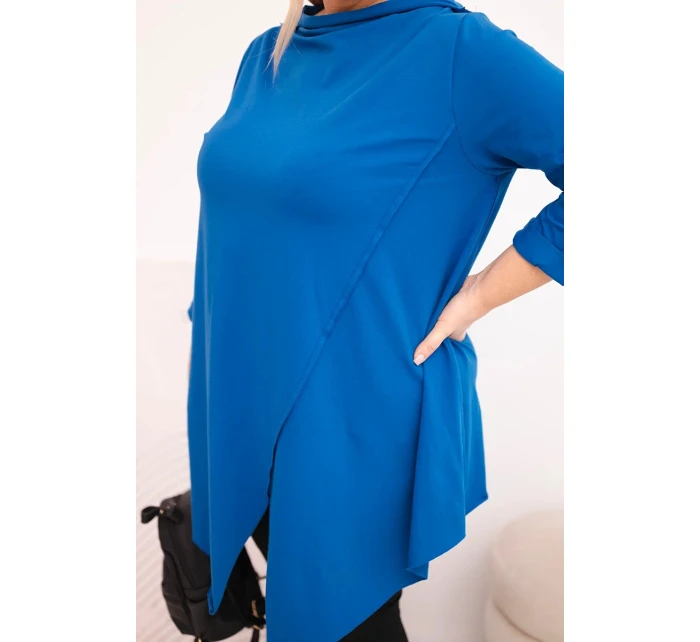 Dámske Plus veľkosť bavlnená blúzka asymetrické rukáv bez rukávov Khabra