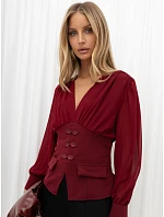 Bluzka MI BZ model 22554340 bordowy - FPrice