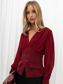 Bluzka MI BZ model 22554340 bordowy - FPrice
