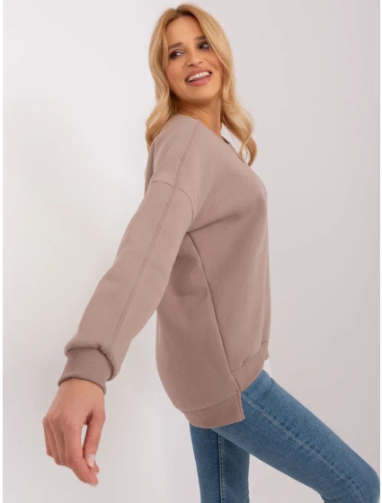 Bluza RV BL model 19394500 ciemny bezowy - FPrice Bluza RV BL model 19394500 ciemny bezowy - FPrice