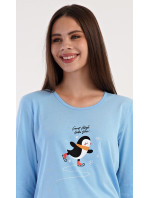 Dámske pyžamo dlhé Tučniak na ľade