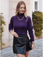 Dámský svetr tmavě fialový Dstreet model 21964214 - FashionStreet