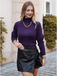 Dámsky sveter BUFALO tmavo fialový FashionStreet MY1426