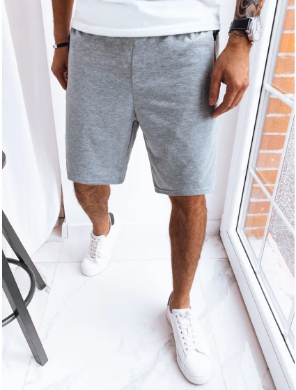FashionStreet pánske svetlosivé teplákové šortky SX2279
