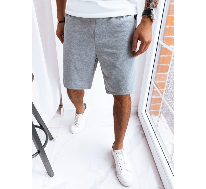 FashionStreet pánske svetlosivé teplákové šortky SX2279