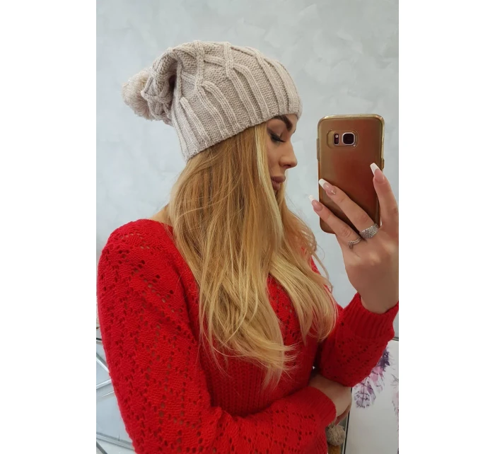 Milano fleecová čiapka K203 svetlo béžová