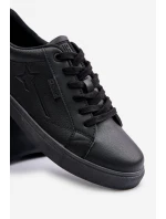 Trampki Męskie Z Eko Skóry Big Star OO174021 Hi-Poly System Czarne Trampki Męskie Z Eko Skóry Big Star OO174021 Hi-Poly System Czarne