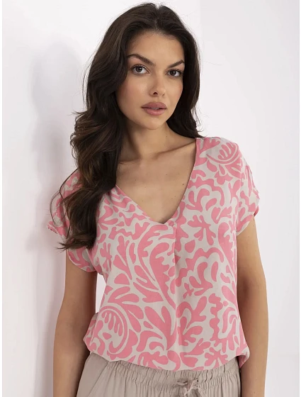 Bluzka model 21057880 różowy - FPrice Bluzka model 21057880 różowy - FPrice