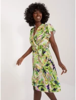 Sukienka DHJ SK jasny zielony model 20105364 - FPrice Sukienka DHJ SK jasny zielony model 20105364 - FPrice