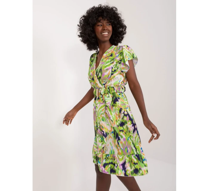 Sukienka DHJ SK jasny zielony model 20105364 - FPrice Sukienka DHJ SK jasny zielony model 20105364 - FPrice