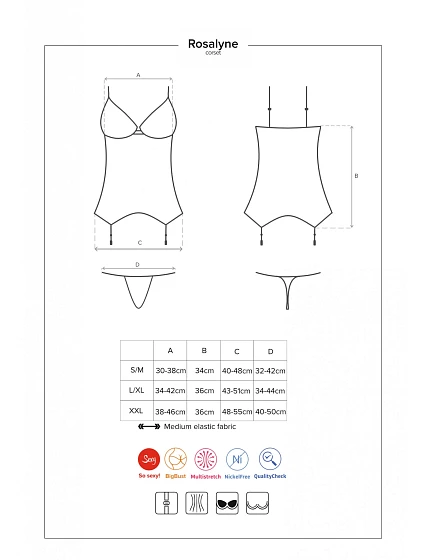 korzet corset  model 8252718 - Obsessive