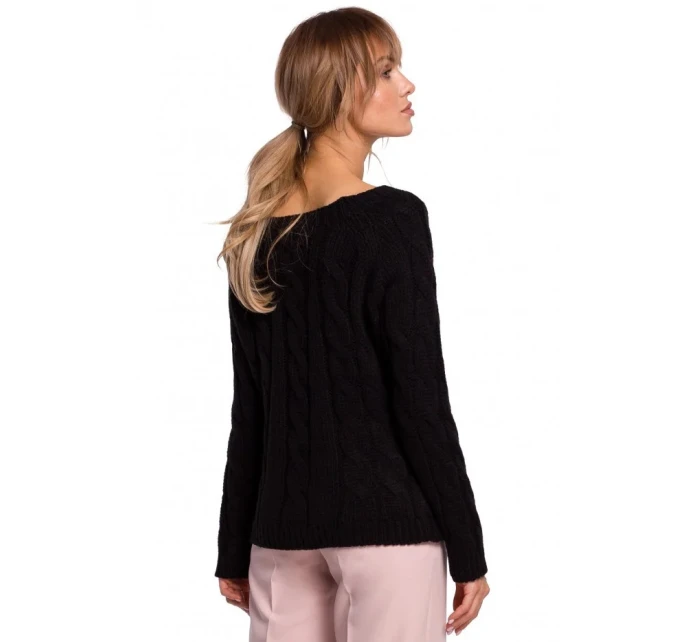 Svetr s výstřihem  šedý  model 21207530 - Moe