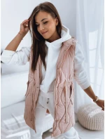 Dámská prošívaná vesta růžová Dstreet model 21966379 - FashionStreet Dámská prošívaná vesta růžová Dstreet model 21966379 - FashionStreet