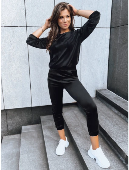 Dámská velurová tepláková souprava  černá Dstreet model 21970324 - FashionStreet