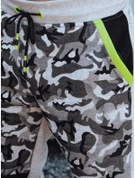 Pánske maskáčové sivé tepláky FashionStreet UX4428