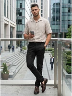 Pánske nohavice chinos black FashionStreet UX4495