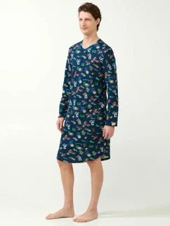 Vamp - Pánska nočná košeľa s potlačou 21613 - Vamp